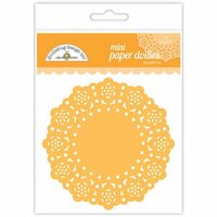 Doodlebug Design - Paper Doilies - Mini - Tangerine