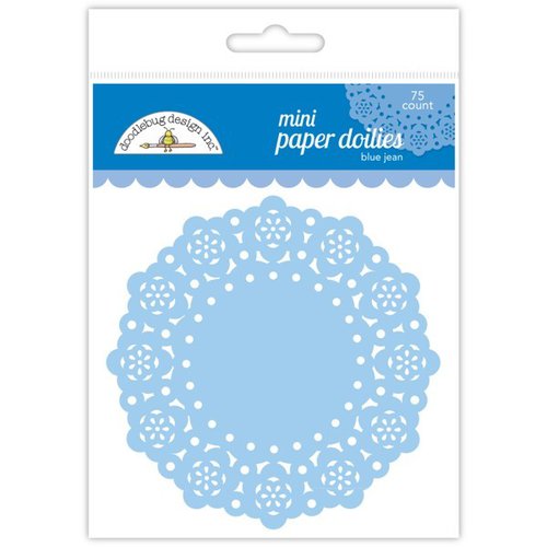 Doodlebug Design - Paper Doilies - Mini - Blue Jean