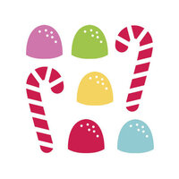 Doodlebug Design - Christmas Collection - Mini Icon Stickers - Sugarplums
