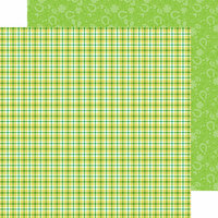 Doodlebug Design - Happy-Go-Lucky Collection - 12 x 12 Double Sided Paper - St. Paddy Plaid