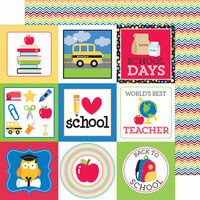 Doodlebug Design - Back to School Collection - 12 x 12 Double Sided Paper - Brainstorm