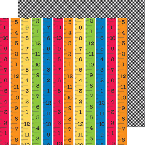 Doodlebug Design - Back to School Collection - 12 x 12 Double Sided Paper - School Rules