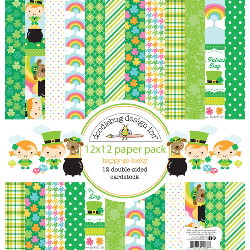 Doodlebug Design - Happy-Go-Lucky Collection - 12 x 12 Paper Pack