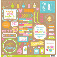 Doodlebug Design - Hello Sunshine Collection - 12 x 12 Cardstock Stickers - This and That