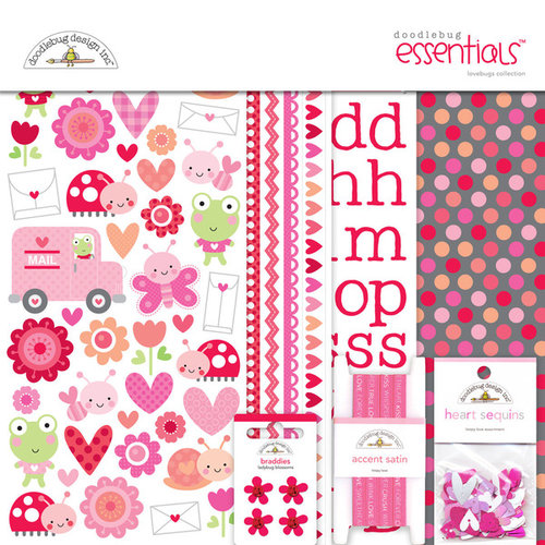 Doodlebug Design - Lovebugs Collection - Essentials Kit