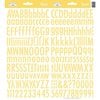 Doodlebug Design - Cardstock Stickers - Skinny Alphabet - Bumblebee