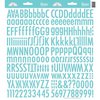Doodlebug Design - Cardstock Stickers - Skinny Alphabet - Swimming Pool