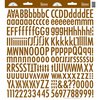 Doodlebug Design - Cardstock Stickers - Skinny Alphabet - Bon Bon