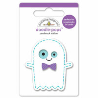 Doodlebug Design - October 31st Collection - Halloween - Doodle-Pops - 3 Dimensional Cardstock Stickers - Ghostie