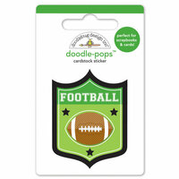 Doodlebug Design - Touchdown Collection - Doodle-Pops - 3 Dimensional Cardstock Stickers - Touchdown