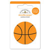 Doodlebug Design - Slam Dunk Collection - Doodle-Pops - 3 Dimensional Cardstock Stickers - Basketball