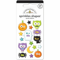 Doodlebug Design - October 31st Collection - Halloween - Sprinkles - Self Adhesive Enamel Shapes - Spooky Sidekicks