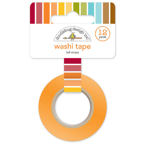 Doodlebug Design - Fall Friends Collection - Washi Tape - Fall Stripe