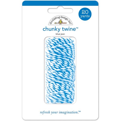 Doodlebug Design - Chunky Doodle Twine - Blue Jean