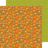 Doodlebug Design - Fall Friends Collection - 12 x 12 Double Sided Paper - Pumpkin Patch
