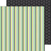 Doodlebug Design - Goal Collection - 12 x 12 Double Sided Paper - Soccer Stripe