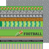 Doodlebug Design - Touchdown Collection - 12 x 12 Double Sided Paper - Star Player