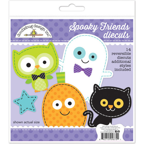 Doodlebug Design - October 31st Collection - Halloween - Die Cuts Craft Kit - Spooky Friends