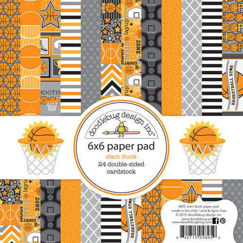 Doodlebug Design - Slam Dunk Collection - 6 x 6 Paper Pad