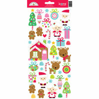 Doodlebug Design - Sugarplums Collection - Christmas - Cardstock Stickers - Icons