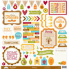 Doodlebug Design - Fall Friends Collection - 12 x 12 Cardstock Stickers - This and That