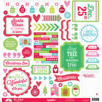 Doodlebug Design - Sugarplums Collection - Christmas - 12 x 12 Cardstock Stickers - This and That
