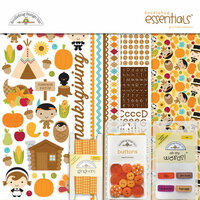 Doodlebug Design - Fall Friends Collection - Essentials Kit - Give Thanks