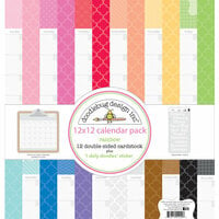 Doodlebug Design - Daily Doodles Collection - 12 x 12 Assortment Pack - Rainbow