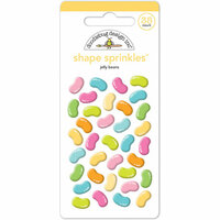 Doodlebug Design - Bunnyville Collection - Sprinkles - Self Adhesive Enamel Shapes - Jelly Beans