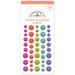 Doodlebug Design - Under the Sea Collection - Matte Sprinkles - Self Adhesive Enamel Dots - Girl Assortment
