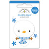 Doodlebug Design - Polar Pals Collection - Doodle-Pops - 3 Dimensional Cardstock Stickers - Sweet Snowman