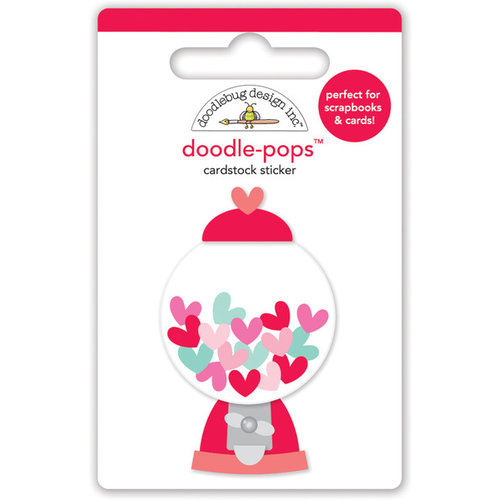 Doodlebug Design - Sweet Things Collection - Doodle-Pops - 3 Dimensional Cardstock Stickers - Penny Candy