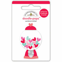 Doodlebug Design - Sweet Things Collection - Doodle-Pops - 3 Dimensional Cardstock Stickers - Penny Candy