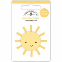 Doodlebug Design - Spring Garden Collection - Doodle-Pops - 3 Dimensional Cardstock Stickers - Mr Sun