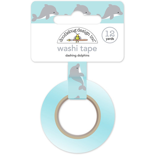 Doodlebug Design - Anchors Aweigh Collection - Washi Tape - Dashing Dolphins