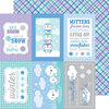 Doodlebug Design - Polar Pals Collection - 12 x 12 Double Sided Paper - Winter Weave