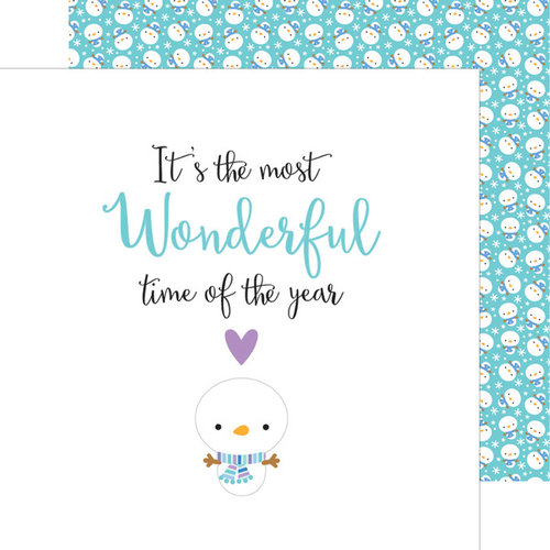 Doodlebug Design - Polar Pals Collection - 12 x 12 Double Sided Paper - Silly Snowmen