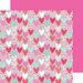 Doodlebug Design - Sweet Things Collection - 12 x 12 Double Sided Paper - Paper Hearts
