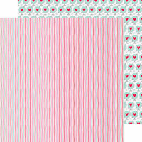 Doodlebug Design - Sweet Things Collection - 12 x 12 Double Sided Paper - Heart Strings