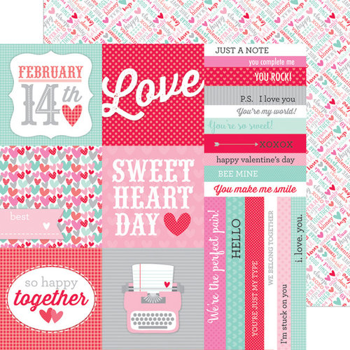 Doodlebug Design - Sweet Things Collection - 12 x 12 Double Sided Paper - Sweet Nothings