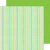 Doodlebug Design - Pot O Gold Collection - 12 x 12 Double Sided Paper - Lucky Stripes