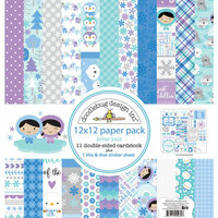 Doodlebug Design - Polar Pals Collection - 12 x 12 Paper Pack