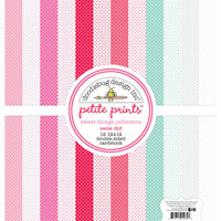 Doodlebug Design - Sweet Things Collection - 12 x 12 Paper Pack - Swiss Dot Petite Print Assortment