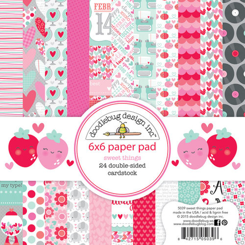 Doodlebug Design - Sweet Things Collection - 6 x 6 Paper Pad