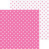 Doodlebug Design - 12 x 12 Double Sided Paper - Swiss Dot Petite Prints - Bubblegum