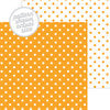 Doodlebug Design - 12 x 12 Double Sided Paper - Swiss Dot Petite Print - Tangerine