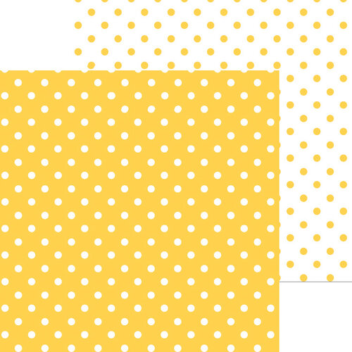 Doodlebug Design - 12 x 12 Double Sided Paper - Swiss Dot Petite Prints - Bumblebee