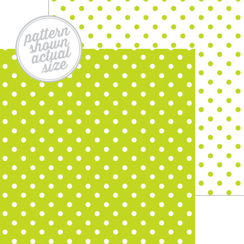 Doodlebug Design - 12 x 12 Double Sided Paper - Swiss Dot Petite Print - Citrus