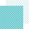 Doodlebug Design - 12 x 12 Double Sided Paper - Swiss Dot Petite Prints - Swimming Pool