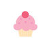 Doodlebug Design - Sweet Things Collection - Cardstock Stickers - Sweet Rolls - Mini Icons - Cupcake